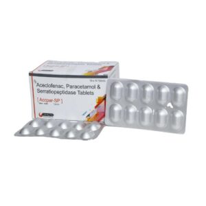 Aceclofenac, Paracetamol, Serratiopeptidase Tablets - ACCPAR-SP