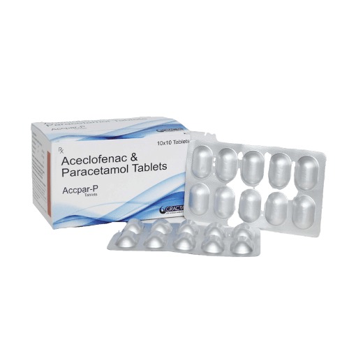 Aceclofenac 100mg, Paracetamol 325mg Tablets-ACCPAR-P