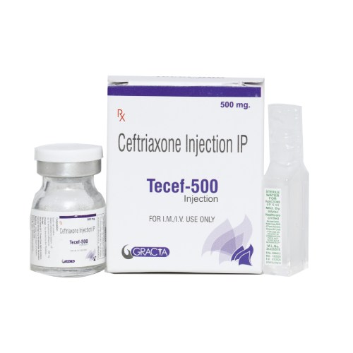 Ceftriaxone 500mg Injection-TECEF-500