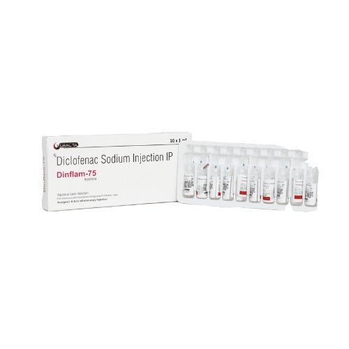 Diclofenac 75mg Injection-DINFLAM-75