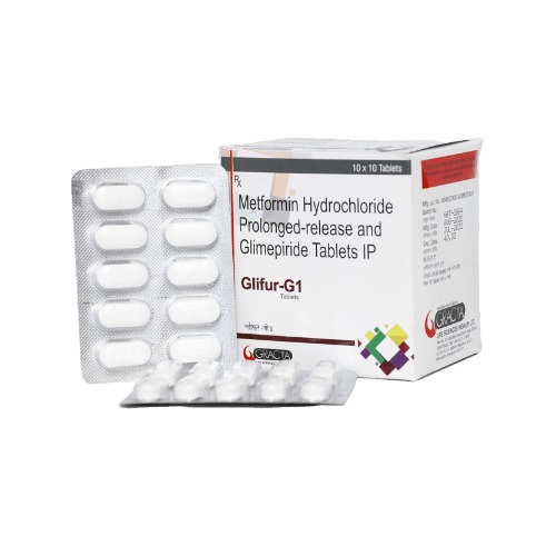 Metformin 500mg ER, Glimipride - GLIFUR- G1