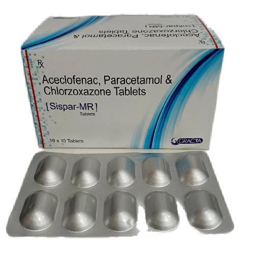 Aceclofenac, Paracetamol, Chlorzoxazone Tablet Manufacturer and Supplier