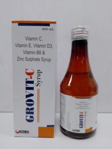 Vitamin C, Vitamin E, Vitamin D3, Vitamin B6, and Zinc Sulphate Syrup